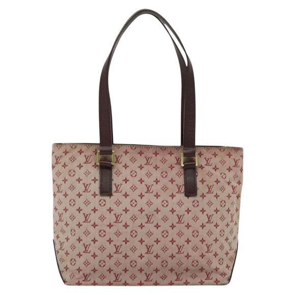 Louis Vuitton Cabas Piano Monogram Canvas Red Canvas Bag (Pre-Owned) - Picture 2 of 16
